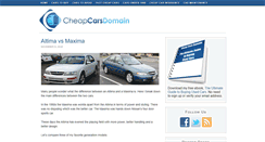 Desktop Screenshot of cheapcarsdomain.com