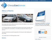 Tablet Screenshot of cheapcarsdomain.com